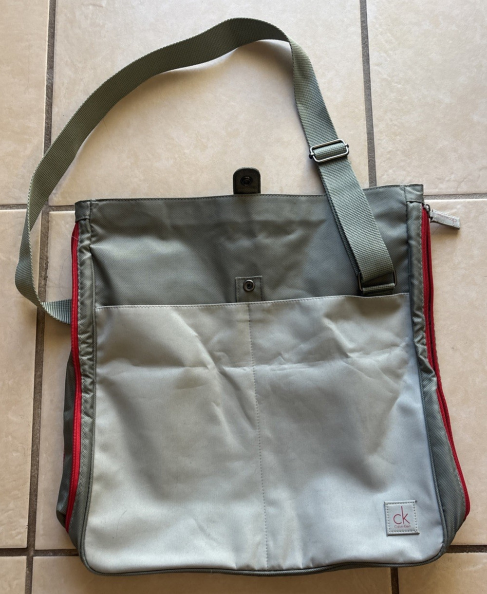 Calvin Klein Fragrances Gray Tote Gift Bag Handbag